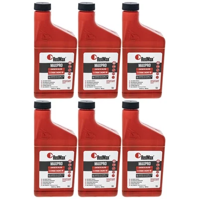 Botellas de 13 oz de aceite sintético RedMax de ciclo de 2 tiempos con estabilizador de combustible 50:1 6PK Foto 1 de 4