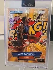 🔥GOLD 1/1 - Nate Robinson 2024 Wild Card Just The Hits Comix Refractor 🔥 - Picture 1 of 2