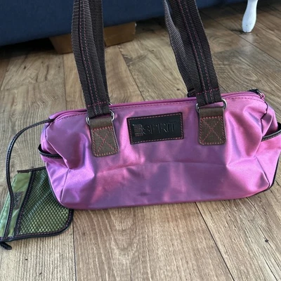 Винтажная сумка-тоут Esprit Barrel сумочка радужный красный прикрепленный бумажник подготовительная редкая - Изображение 1 из 4