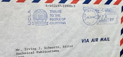 US University Meter Cover (009) +1966 +UCLA +Tribute To People of California Ad - Image 1 of 3