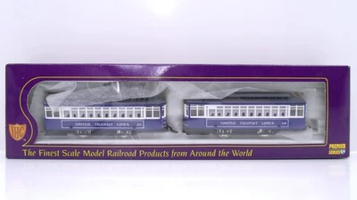 IHC HO United Transit UTL Lighted Powered Brill Trolley & Dummy Train M9383 NEW? - Image 1 of 4