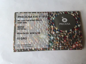 Sealed Factory pack 1440 Preciosa VIVA 12  Hot Fix Flatbacks 10ss Crystal - Bild 1 von 1
