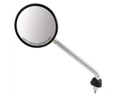  OEM Left Hand Mirror for Vespa LX 50 and Vespa LX 150 Only! | Chrome Round  - Image 1 of 4