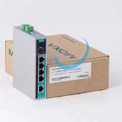 1PCS Neuf MOXA 62W 12V EDS-G205A Series 5-Port Ethernet Switch EDS-G205A-4PoE - Photo 1/4