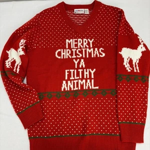 Unisex Home Alone Filthy Animal Christmas Sweater Ugly Sweater Size Medium - Picture 1 of 8