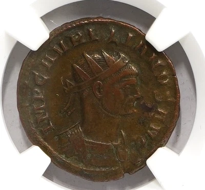 Roman Empire Aurelian AD 270-275 BI Aurelianianus NGC VF - Image 1 of 4