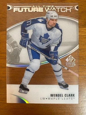 Reloj UD SP Signature Legends 2020 hockey Wendel Clark All-Time Future acetato Foto 1 de 2
