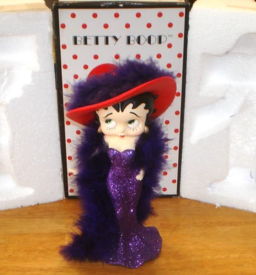 Betty Boop #6971 Chic Betty Purple Dress Figurine w/ Box 2004 Westland Giftware - Image 1 of 4