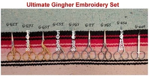 Gingher Ultimate Embroidery set of 9 of your choice (Italy) (Free Shipping) - Picture 1 of 11