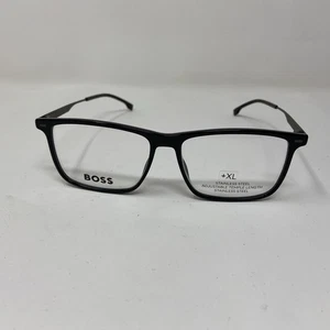 HUGO BOSS EYEWEAR 1642 ANS 55-15-150 BLACK GRAY EYEGLASSES 100O - Picture 1 of 8