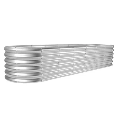 8×2×1.5ft Galvanized Raised Garden Bed Kit, Raised Garden Boxes Outdoor, Oval... - Image 1 of 4