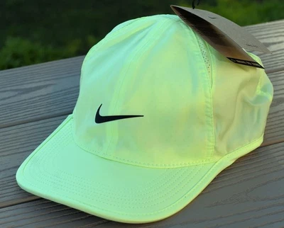 NWT NIKE Dri-Fit Club Featherlight Tennis/Running Adult Adj Hat-Size L/XL VOLT - Image 1 of 4