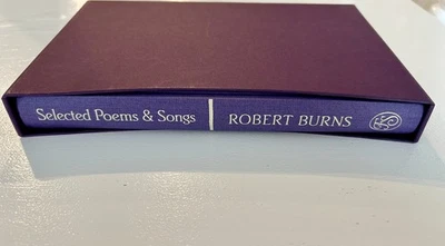 Robert Burns Selected Poems & Songs Folio Society HC slipcover purple gift rare  Foto 1 de 4