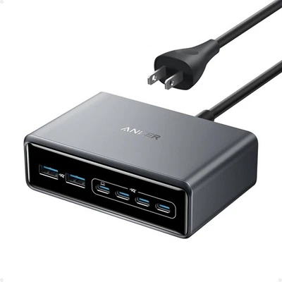 Anker Prime USB-C Desktop Charger 200W 6-Ports GaN Charging Station for iPhone - Image 1 of 4