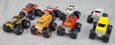 Lot of 8 Matchbox & Road Champs Monster Trucks 1980s Vtg Taurus Kong Fire Cat - Image 1 of 4