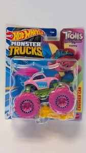 Hot Wheels Monster Trucks ~ POPPY~ TROLLS BAND TOGETHER 1:64 NEW Free Shipping - Picture 1 of 4