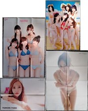 AKB48 Poster Four Pieces Lot/ Tomomi Itano, Rika Nakai, Nagisa Shibuya /Bikini
