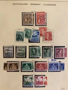 GERMANY, 1935-1936 Lot of 29 stamps, used / hinged - Picture 1 of 4