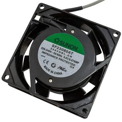 Lüfter 230V AC 14W 80x80x25mm 30,5m³/h 2450U/Min 30,5m³/h Sunon SF23080AT2082HBL - Bild 1 von 3