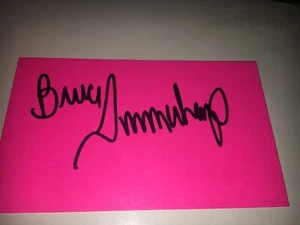 Bruce Summerhays Signed 3x5 index Card - Picture 1 of 1
