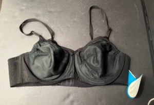 Sujetador negro vintage NOS 1971 BALI sin relleno con aros - 38B - nuevo - Imagen 1 de 7