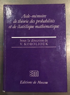 Probability and Statistics handbook, Editions MIR, V. Koroliuk, *IN FRENCH* - Image 1 of 4