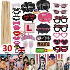 30 X Selfie Hen Party Photo Props Booth Night Games Wedding Accessories Full Set