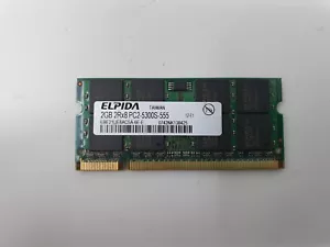 Elpida EBE21UE8ACSA-6E-E RAM Memory 2GB DDR2 PC2-5300S For Asus Eee PC1015PE - Picture 1 of 10