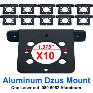 Dzus Fasteners Bracket 10 Pack  1.375" Spacing Spring Mounts CNC Laser Cut USA - Picture 1 of 3