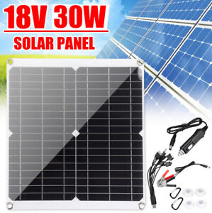 Solarmodul Solarpanel Monocristallino Fotovoltaico 30W 12V Banca di energia
