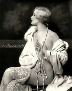Vintage 1920s  Photo  8x10in  - Ziegfeld Follies - Flapper Girl -#53