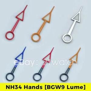 NH34 GMT Manos SKX SSK Mod BGW9 Lume 4 Manos para NH34A Explorer II - Imagen 1 de 8