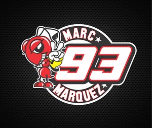 Marc Marquez 93 Repsol Mascot Decal/Sticker Moto GP Ducati - Picture 1 of 2