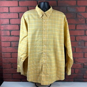 Brooks Brothers Herren XXL gelb kariertes Button Down Hemd - klassisch, Freizeit - Bild 1 von 7