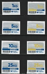 Argentina 2020 PrePaq Stamps Complete Issue  Self Adhesive 8v HIGH VALUE