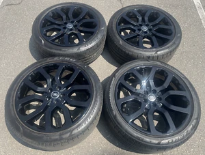 22" Land Rover OEM Range Discovery HSE SPORT Gloss Black Wheels Tires 155c - Picture 1 of 9