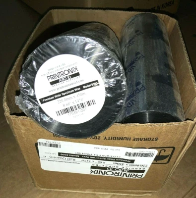 Printronix Wide Spectrum Wax Ribbon (8.66"x1476') 4 pack 175391-007 ✅❤️️ Sealed! - Image 1 of 2