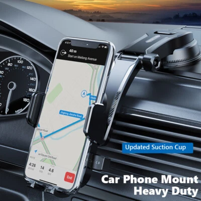 2024 New Style Car Phone Holder Dashboard Windshield Mount for iPhone Samsung - Image 1 of 4