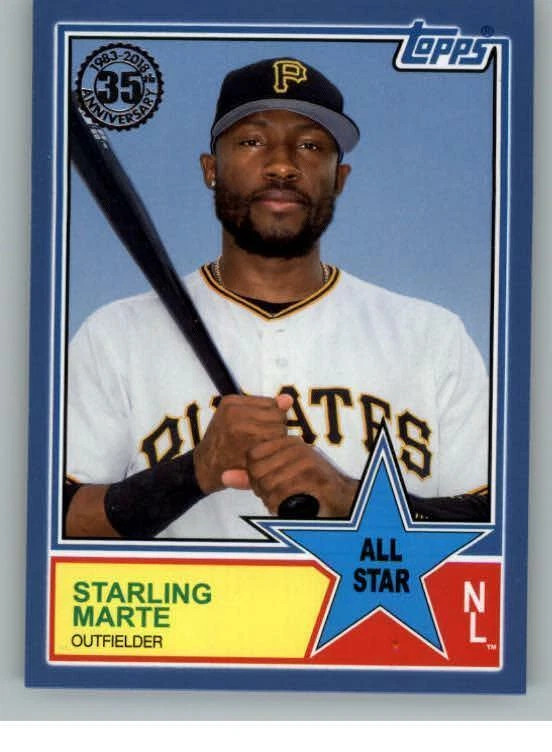 2018 Topps '83 All Stars Blue #83AS39 Starling Marte (ref 127317) - Image 1 of 2