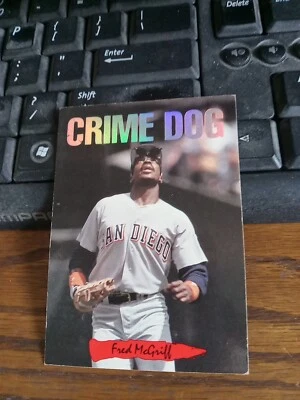 Fred McGriff sp Crime Dog  SD Padres 10/10 1993 Leaf Ex - Изображение 1 из 2