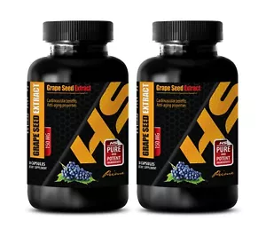liver support - GRAPE SEED EXTRACT - digestive supplement - 2 Bottles - Picture 1 of 12
