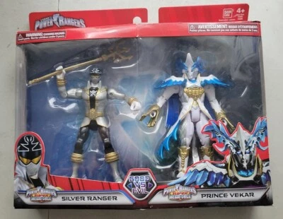 ¡NUEVO PAQUETE DE 2 POWER RANGERS PRINCE VEKAR Y SILVER RANGER SUPER MEGAFORCE! G40 Foto 1 de 2