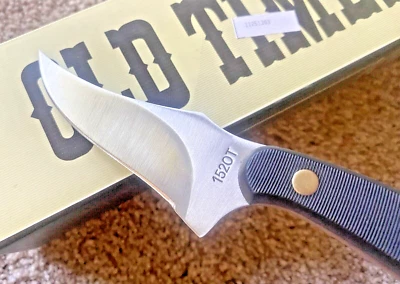 Faca Sharpfinger Schrade Old Timer nova na caixa - 1520T bainha/caixa/papel de couro - Imagem 1 de 4