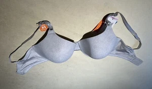 WARNERS This Is Not A Bra Womens Padded Pale Gray Underwire Bra Sz 34D NWT - Picture 1 of 11