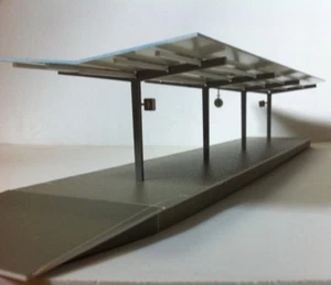 ZT002 Échelle HO 1:87 Modèle de Quai de Gare Station Platform Modèle Ferroviaire - Picture 1 of 6