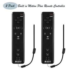 2X 2 IN 1 Built in Motion Plus Wiimote Controller For Nintendo Wii Wii U Games - Picture 1 of 6