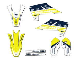 2018-2023 TC 85 BINARY Blue Senge Graphics Kit Compatible with Husqvarna - Picture 1 of 10