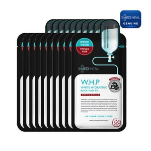 MEDIHEAL - W.H.P White Hydrating Charcoal-Mineral Mask Pack 25ml (10pcs) - Picture 1 of 2