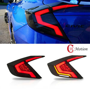 LED Rear Lamps For Honda Civic Sedan 2016-2021 Tail Lights Sequential Signal