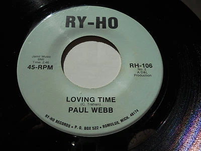 PAUL WEBB nm- Alabama Queen 45 Loving Time RH-106 Ry-Ho 7" vinyl Country - Image 1 of 2